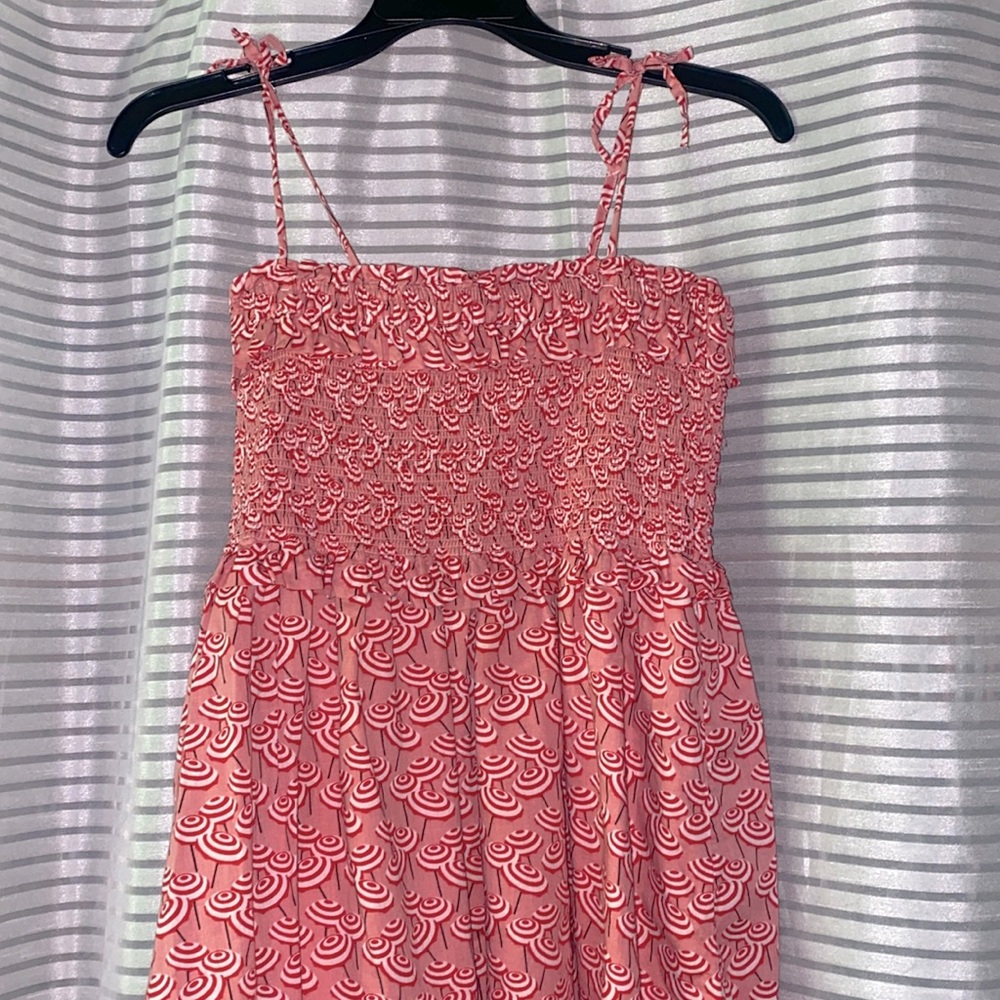 Crewcuts Pink Smocked Sundress Sleeveless